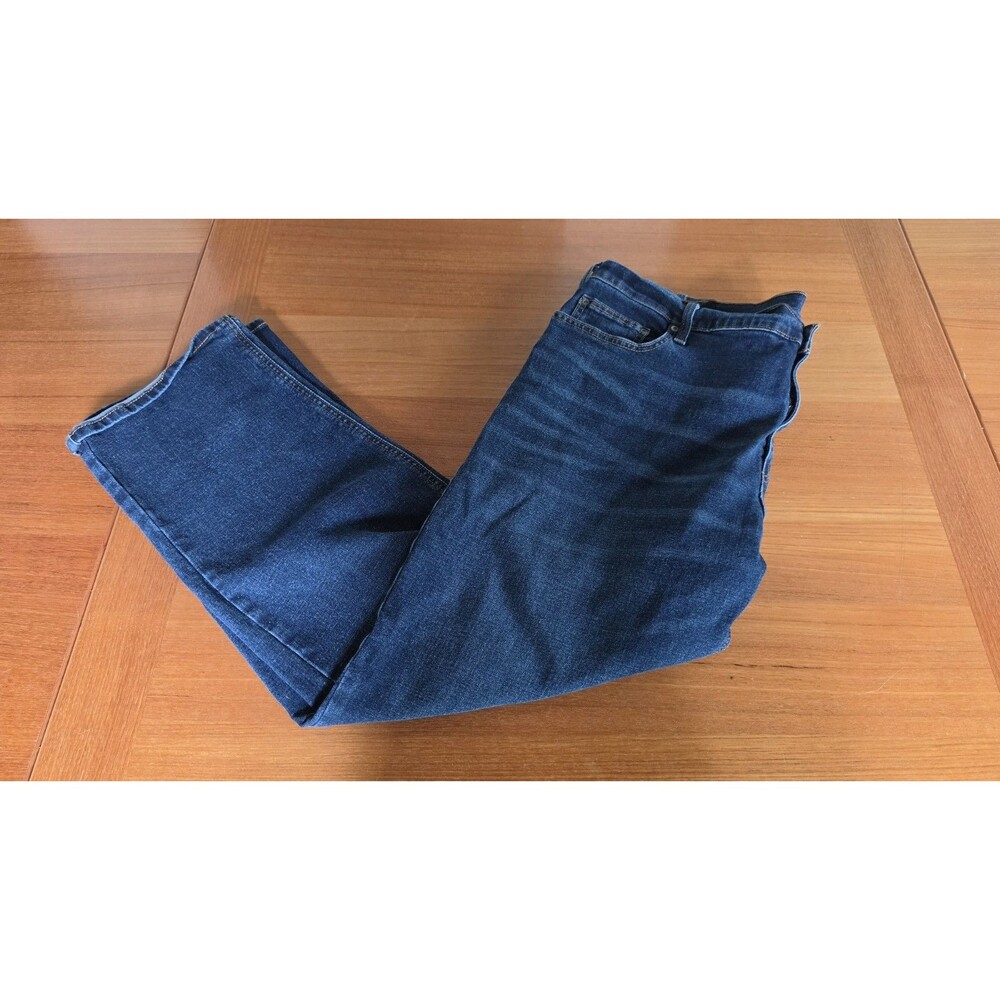 Relaxed George Men's Blue Jeans Size 42x30